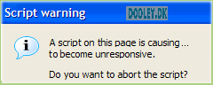 Dooley Link script warning